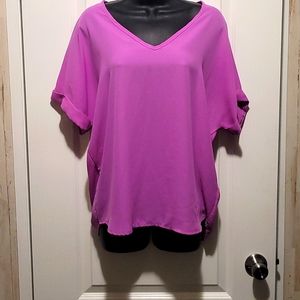 Lilac Clothing purple (Lavender) shirt with cuffed sleeves Size Large